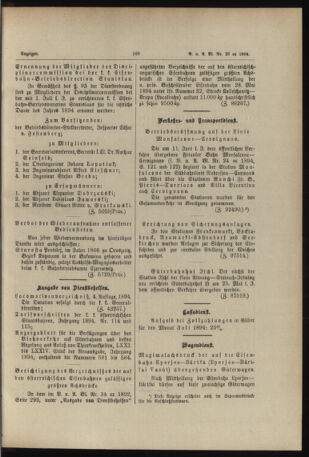 Verordnungs- und Anzeige-Blatt der k.k. General-Direction der österr. Staatsbahnen 18940623 Seite: 5