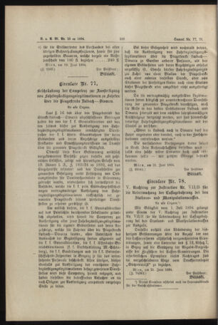 Verordnungs- und Anzeige-Blatt der k.k. General-Direction der österr. Staatsbahnen 18940630 Seite: 46