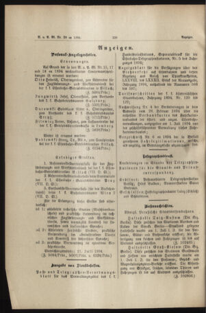 Verordnungs- und Anzeige-Blatt der k.k. General-Direction der österr. Staatsbahnen 18940707 Seite: 8