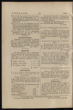 Verordnungs- und Anzeige-Blatt der k.k. General-Direction der österr. Staatsbahnen 18940804 Seite: 2