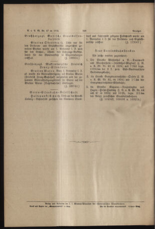 Verordnungs- und Anzeige-Blatt der k.k. General-Direction der österr. Staatsbahnen 18941110 Seite: 6