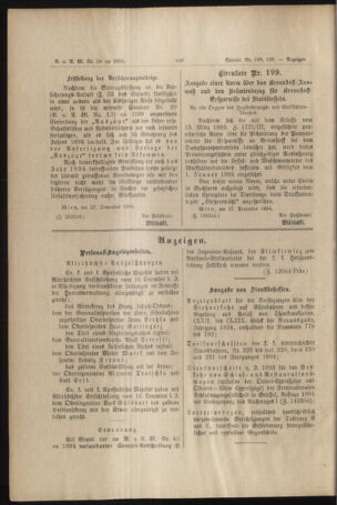 Verordnungs- und Anzeige-Blatt der k.k. General-Direction der österr. Staatsbahnen 18941231 Seite: 22