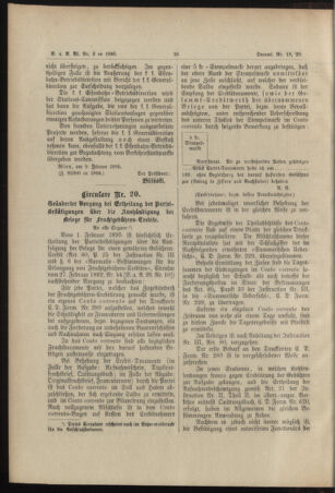 Verordnungs- und Anzeige-Blatt der k.k. General-Direction der österr. Staatsbahnen 18950119 Seite: 12