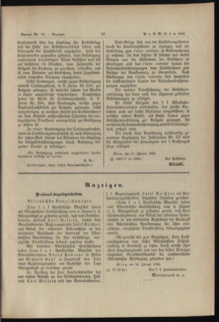 Verordnungs- und Anzeige-Blatt der k.k. General-Direction der österr. Staatsbahnen 18950119 Seite: 13