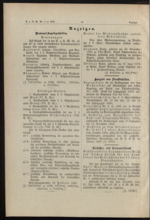 Verordnungs- und Anzeige-Blatt der k.k. General-Direction der österr. Staatsbahnen 18950202 Seite: 2