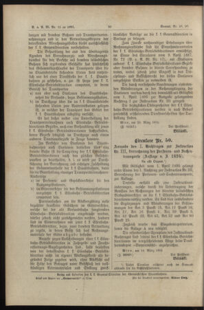 Verordnungs- und Anzeige-Blatt der k.k. General-Direction der österr. Staatsbahnen 18950401 Seite: 2