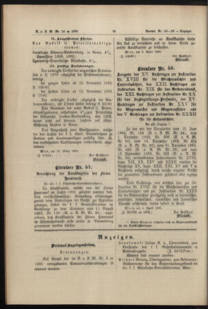 Verordnungs- und Anzeige-Blatt der k.k. General-Direction der österr. Staatsbahnen 18950406 Seite: 6