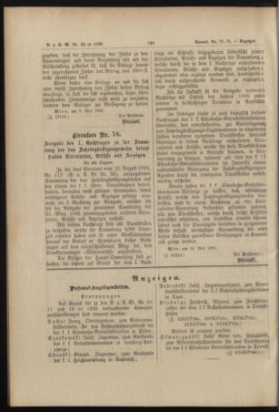 Verordnungs- und Anzeige-Blatt der k.k. General-Direction der österr. Staatsbahnen 18950518 Seite: 8