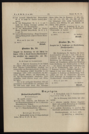 Verordnungs- und Anzeige-Blatt der k.k. General-Direction der österr. Staatsbahnen 18950628 Seite: 2