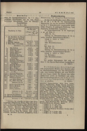 Verordnungs- und Anzeige-Blatt der k.k. General-Direction der österr. Staatsbahnen 18950628 Seite: 9