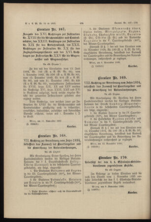 Verordnungs- und Anzeige-Blatt der k.k. General-Direction der österr. Staatsbahnen 18951116 Seite: 6