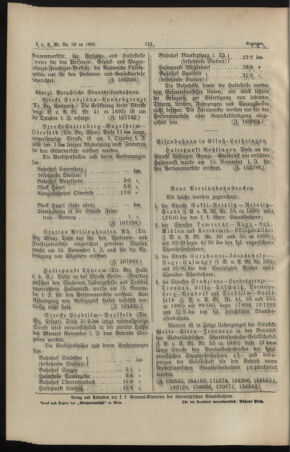 Verordnungs- und Anzeige-Blatt der k.k. General-Direction der österr. Staatsbahnen 18951123 Seite: 16