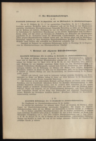 Verordnungs- und Anzeige-Blatt der k.k. General-Direction der österr. Staatsbahnen 18960201 Seite: 14