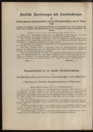 Verordnungs- und Anzeige-Blatt der k.k. General-Direction der österr. Staatsbahnen 18960201 Seite: 2