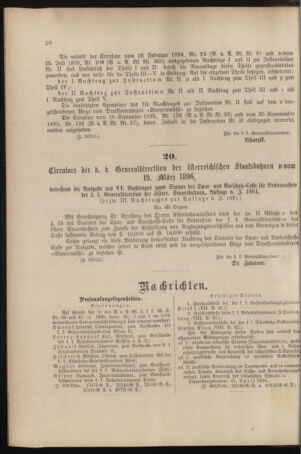 Verordnungs- und Anzeige-Blatt der k.k. General-Direction der österr. Staatsbahnen 18960328 Seite: 2