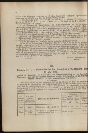 Verordnungs- und Anzeige-Blatt der k.k. General-Direction der österr. Staatsbahnen 18960530 Seite: 2