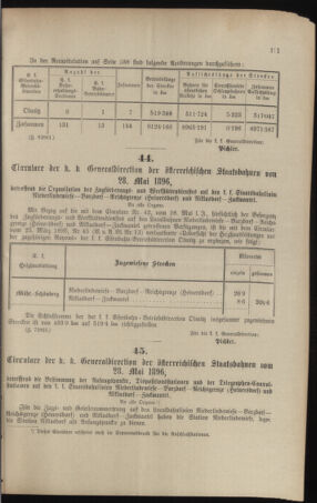 Verordnungs- und Anzeige-Blatt der k.k. General-Direction der österr. Staatsbahnen 18960613 Seite: 3