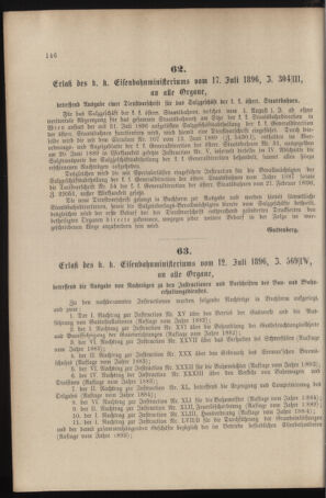 Verordnungs- und Anzeige-Blatt der k.k. General-Direction der österr. Staatsbahnen 18960718 Seite: 10