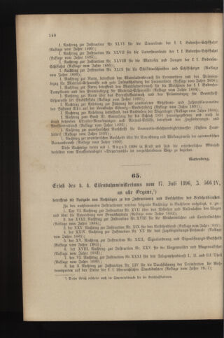 Verordnungs- und Anzeige-Blatt der k.k. General-Direction der österr. Staatsbahnen 18960718 Seite: 12