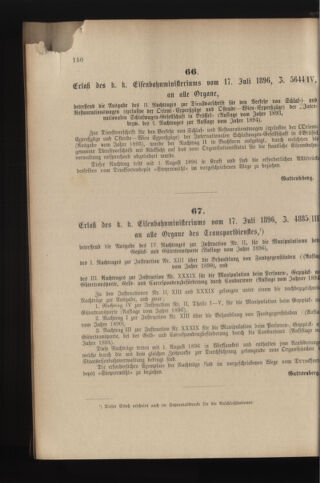 Verordnungs- und Anzeige-Blatt der k.k. General-Direction der österr. Staatsbahnen 18960718 Seite: 14