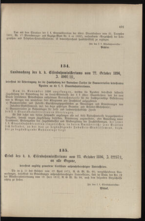 Verordnungs- und Anzeige-Blatt der k.k. General-Direction der österr. Staatsbahnen 18961031 Seite: 5