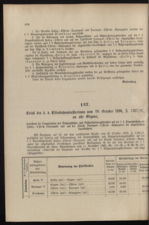 Verordnungs- und Anzeige-Blatt der k.k. General-Direction der österr. Staatsbahnen 18961106 Seite: 2