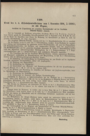 Verordnungs- und Anzeige-Blatt der k.k. General-Direction der österr. Staatsbahnen 18961106 Seite: 5