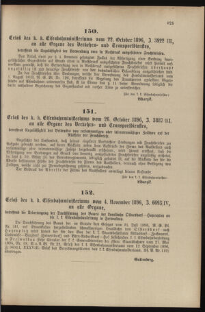 Verordnungs- und Anzeige-Blatt der k.k. General-Direction der österr. Staatsbahnen 18961114 Seite: 7