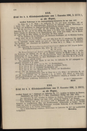 Verordnungs- und Anzeige-Blatt der k.k. General-Direction der österr. Staatsbahnen 18961114 Seite: 8