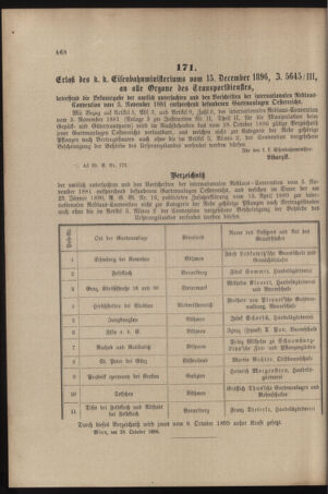 Verordnungs- und Anzeige-Blatt der k.k. General-Direction der österr. Staatsbahnen 18961223 Seite: 6