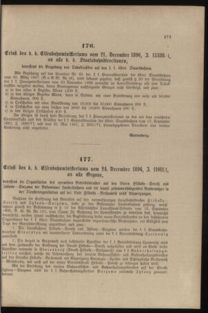 Verordnungs- und Anzeige-Blatt der k.k. General-Direction der österr. Staatsbahnen 18961230 Seite: 3