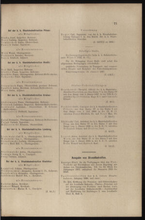 Verordnungs- und Anzeige-Blatt der k.k. General-Direction der österr. Staatsbahnen 18970123 Seite: 7