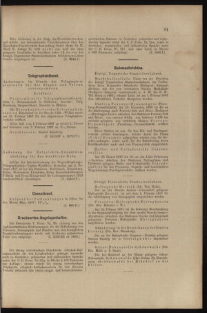 Verordnungs- und Anzeige-Blatt der k.k. General-Direction der österr. Staatsbahnen 18970227 Seite: 7