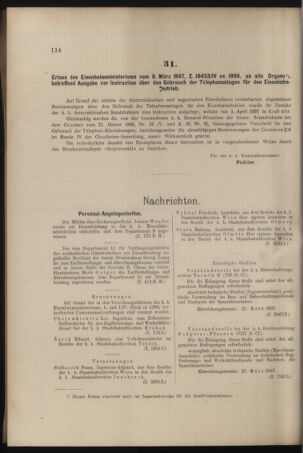 Verordnungs- und Anzeige-Blatt der k.k. General-Direction der österr. Staatsbahnen 18970320 Seite: 2