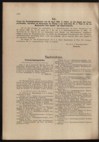 Verordnungs- und Anzeige-Blatt der k.k. General-Direction der österr. Staatsbahnen 18970508 Seite: 6