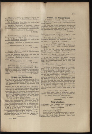 Verordnungs- und Anzeige-Blatt der k.k. General-Direction der österr. Staatsbahnen 18970529 Seite: 25