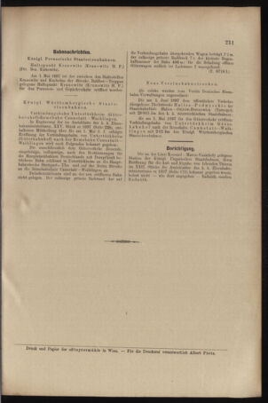 Verordnungs- und Anzeige-Blatt der k.k. General-Direction der österr. Staatsbahnen 18970612 Seite: 3