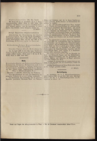 Verordnungs- und Anzeige-Blatt der k.k. General-Direction der österr. Staatsbahnen 18970619 Seite: 7