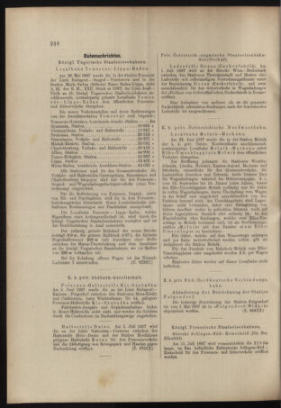 Verordnungs- und Anzeige-Blatt der k.k. General-Direction der österr. Staatsbahnen 18970626 Seite: 8