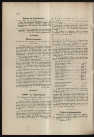 Verordnungs- und Anzeige-Blatt der k.k. General-Direction der österr. Staatsbahnen 18970710 Seite: 4