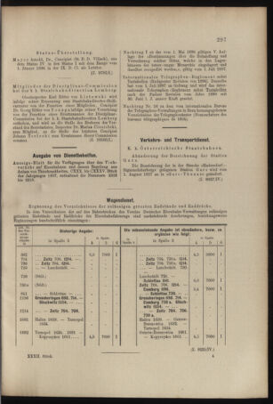 Verordnungs- und Anzeige-Blatt der k.k. General-Direction der österr. Staatsbahnen 18970717 Seite: 25