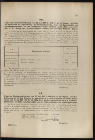 Verordnungs- und Anzeige-Blatt der k.k. General-Direction der österr. Staatsbahnen 18970807 Seite: 33