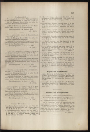 Verordnungs- und Anzeige-Blatt der k.k. General-Direction der österr. Staatsbahnen 18970807 Seite: 35