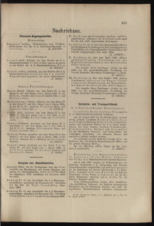 Verordnungs- und Anzeige-Blatt der k.k. General-Direction der österr. Staatsbahnen 18970828 Seite: 3