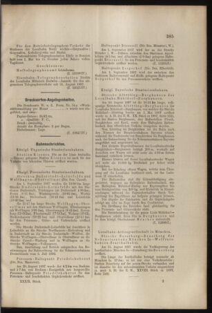 Verordnungs- und Anzeige-Blatt der k.k. General-Direction der österr. Staatsbahnen 18970828 Seite: 5