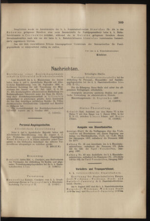 Verordnungs- und Anzeige-Blatt der k.k. General-Direction der österr. Staatsbahnen 18970904 Seite: 3