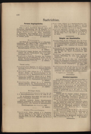 Verordnungs- und Anzeige-Blatt der k.k. General-Direction der österr. Staatsbahnen 18971009 Seite: 2