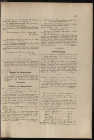 Verordnungs- und Anzeige-Blatt der k.k. General-Direction der österr. Staatsbahnen 18971106 Seite: 3