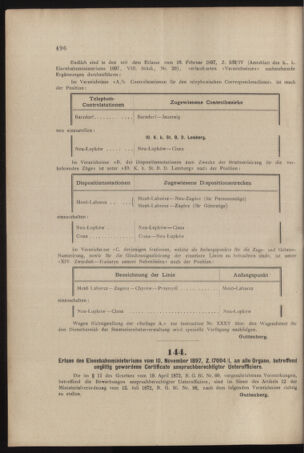 Verordnungs- und Anzeige-Blatt der k.k. General-Direction der österr. Staatsbahnen 18971119 Seite: 4