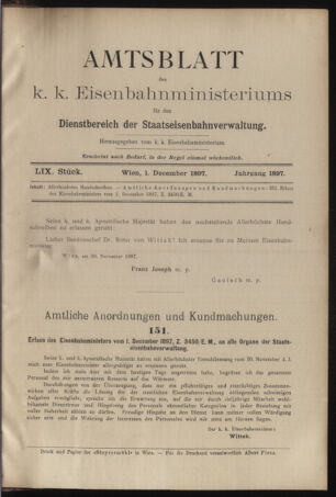 Verordnungs- und Anzeige-Blatt der k.k. General-Direction der österr. Staatsbahnen 18971201 Seite: 3